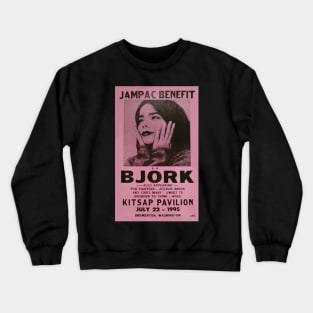 Bjork concert panflet Crewneck Sweatshirt